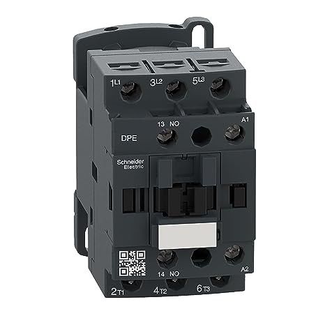 Schneider Electric - Contattore IEC Easy TeSys DPE18B7, 7,5 HP, 480 V, bobina 24 V CA, montaggio su guida DIN/fissaggio a vite